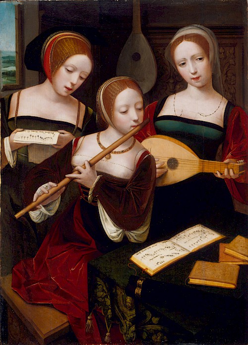 Gemälde: Drei Musikerinnen